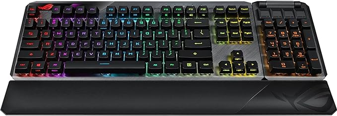 ASUS ROG Claymore II Wireless Modular Gaming Mechanical Keyboard (ROG RX Blue Switches, detachable numpad & wrist rest for TKL 80%/100%, Aura Sync, media controls, fast charge, USB 2.0 Passthrough) ASUS ROG Claymore II Wireless Modular Gaming Mechanical Keyboard (ROG RX Blue Switches, detachable numpad & wrist rest for TKL 80%/100%, Aura Sync, media controls, fast charge, USB 2.0 Passthrough)